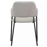 Стул мягкий с подлокотниками Chair Gray Upholstery Boucle варинант исполнения - 4 | Loft Concept в Твери