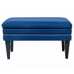 Мягкая банкетка на черных ножках с зоной для хранения Casket Blue варинант исполнения - 1 | Loft Concept в Твери