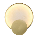 Бра в форме диска из бежевого алебастра Cryptocrystalline Stone варинант исполнения - 1 | Loft Concept в Твери