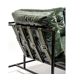 Диван Лофт Натуральная Винтажная кожа Зеленый Two Seat Encounter Leather Sofa варинант исполнения - 5 | Loft Concept в Твери