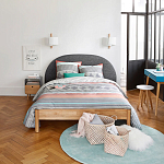 Бра из металла и дерева Ruell White Metal Wooden Wall Lamp варинант исполнения - 3 | Loft Concept в Твери