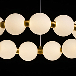 Люстра круглая с матовыми белыми шарами PEARLS Suspension варинант исполнения - 5 | Loft Concept в Твери