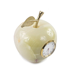 Часы настольные в виде яблока из натурального камня Оникс Stone Clock варинант исполнения - 2 | Loft Concept в Твери