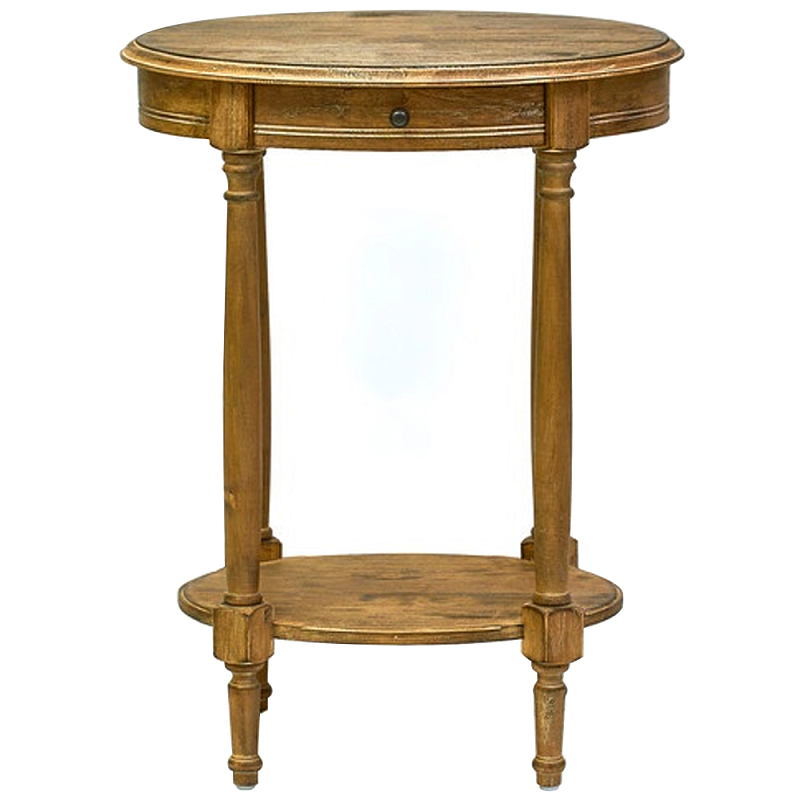 Деревянный овальный кофейный стол Margery Provence Coffee Table Темный дуб Деревянный овальный кофейный стол Margery Provence Coffee Table Темный дуб в Твери | Loft Concept