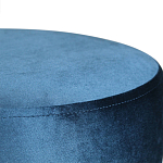 Пуф синий велюр на золотом металлическом основании Golden Belt варинант исполнения - 2 | Loft Concept в Твери