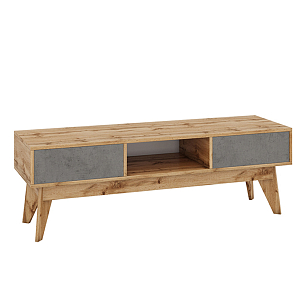 ТВ-тумба с фасадом цвета серый бетон Grace of Furniture 