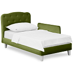 Кровать с мягким изголовьем Luna Palmer Bed варинант исполнения - 3 | Loft Concept в Твери