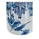 Ваза с мотивами цветущего сада с попугаями Vase Inspired by Nature варинант исполнения - 3 | Loft Concept в Твери