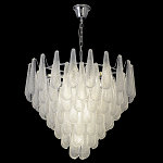 Люстра с подвесками из рифленного стекла в форме капель Textured Glass Chandelier варинант исполнения - 7 | Loft Concept в Твери