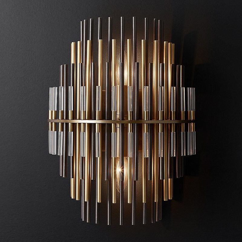Бра Restoration Hardware Emile Sconce Прозрачный Латунь Античная полированная Темная бронза Бра Restoration Hardware Emile Sconce Прозрачный Латунь Античная полированная Темная бронза в Твери | Loft Concept