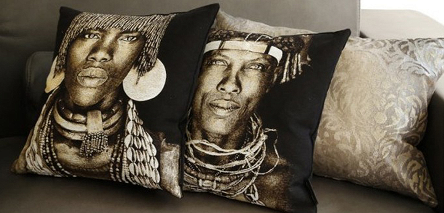 Декоративная Подушка Ovakaona Tribe Angola Декоративная Подушка Ovakaona Tribe Angola - Loft-Concept в Твери