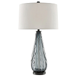 Настольная лампа с фактурным стеклянным основанием Glass Vertical варинант исполнения - 2 | Loft Concept в Твери