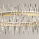 Люстра круглая с прозрачными стеклянными трубками 51 см Nembus варинант исполнения - 4 | Loft Concept в Твери