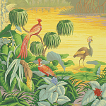 Обои ручная роспись Le Brésil Special Colourway варинант исполнения - 1 | Loft Concept в Твери