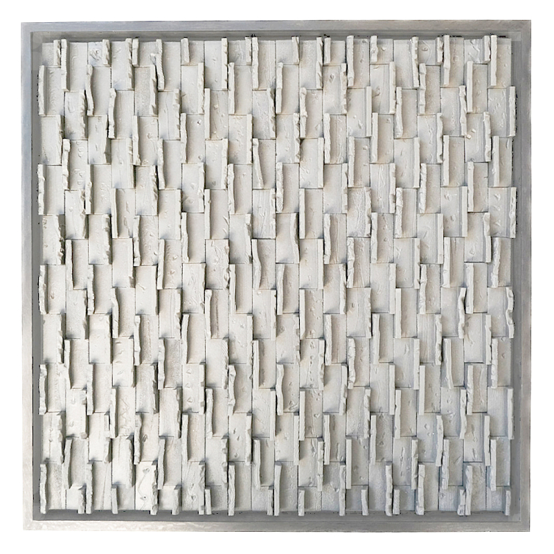 Объемное Панно в индустриальном стиле White City Белый бетон в Твери | Loft Concept 