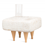 Керамический столик на деревянных ножках «Квадро» варинант исполнения - 2 | Loft Concept в Твери