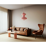 Подвесной вязаный розовый светильник «Моника» варинант исполнения - 3 | Loft Concept в Твери