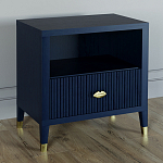 Прикроватная тумбочка с полкой Elsa Dreams Blue варинант исполнения - 1 | Loft Concept в Твери