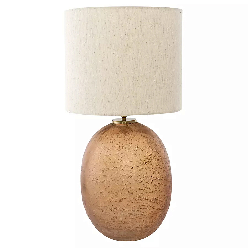 Настольная лампа с тканевым бежевым абажуром на овальном основании Beige Lampshade on Oval Base Бежевый Настольная лампа с тканевым бежевым абажуром на овальном основании Beige Lampshade on Oval Base Бежевый в Твери | Loft Concept