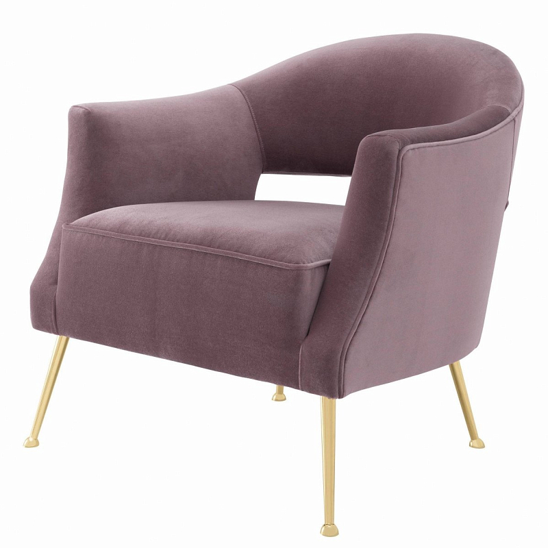 Кресло Eichholtz Chair Domaine Lilac Сиреневый Латунь Кресло Eichholtz Chair Domaine Lilac Сиреневый Латунь в Твери | Loft Concept