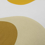 Подушка декоративная хлопковая горчичного цвета с абстрактным принтом Elysian Flow Sunset варинант исполнения - 3 | Loft Concept в Твери