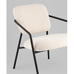 Кресло лаунж Rooney букле белый варинант исполнения - 4 | Loft Concept в Твери