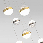 Люстра каскадная с 9-ю подвесами бронза и никель Peggy Futura lamp варинант исполнения - 3 | Loft Concept в Твери