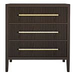 Комод Primo с 3 выдвижными ящиками Темный орех варинант исполнения - 7 | Loft Concept в Твери