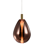 Подвесной светильник со стеклянным плафоном в форме капли NAOMI drop copper варинант исполнения - 3 | Loft Concept в Твери