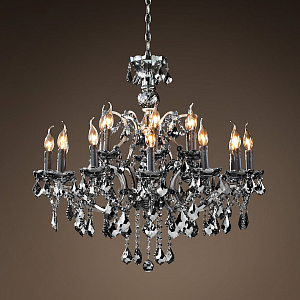 Люстра 19TH C. ROCOCO IRON & Smok  CRYSTAL 18