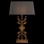 Настольная лампа на ажурном чугунном основании с серым абажуром Openwork Lamp варинант исполнения - 2 | Loft Concept в Твери