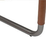 Стул мягкий с обивкой из рогожки и экокожи Contrasting Performance варинант исполнения - 4 | Loft Concept в Твери