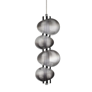 Подвесной светильник с 4-мя рифлеными стеклянными шарами Marcelh Light