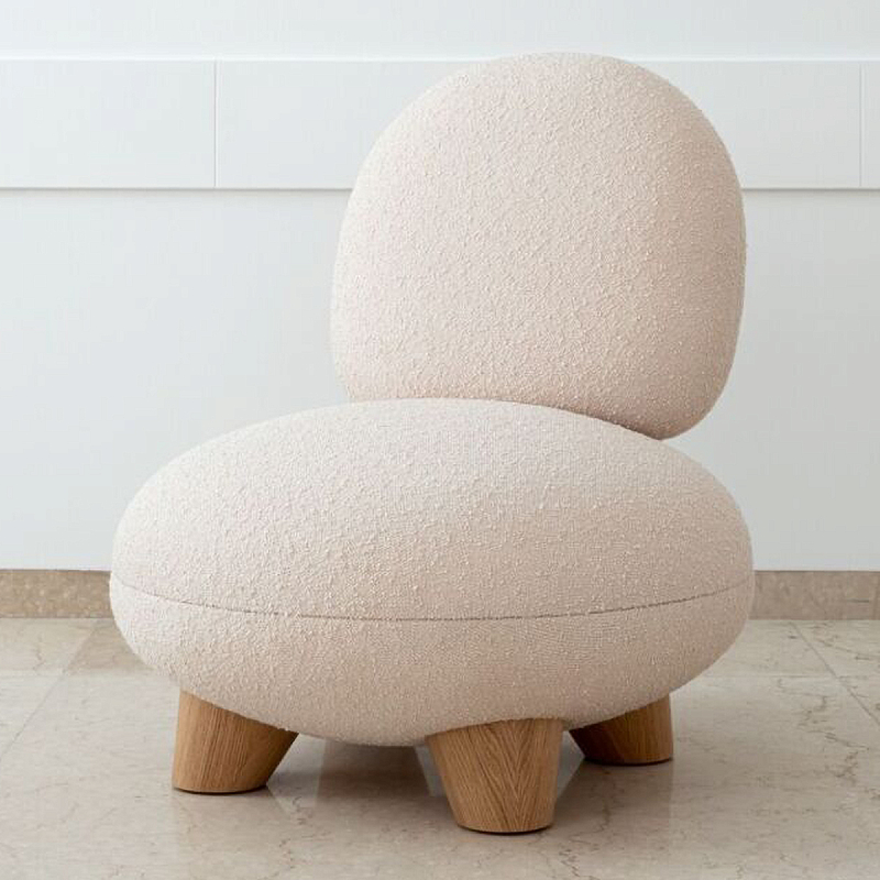 Кресло Инь Белый Коричневый в Твери | Loft Concept 