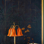 Обои ручная роспись Tsukimi Original colourway on gilded silk with antiquing варинант исполнения - 3 | Loft Concept в Твери