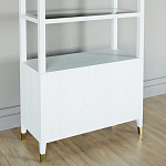 Стеллаж со стеклянными полками Elsa Dreams White варинант исполнения - 7 | Loft Concept в Твери