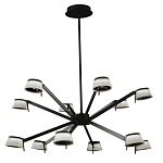 Люстра черного цвета на штанге Noir Supernova варинант исполнения - 2 | Loft Concept в Твери