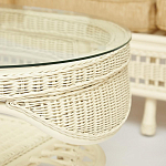 Комплект уличной мебели из ротанга Clara белый варинант исполнения - 12 | Loft Concept в Твери