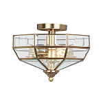 Потолочный светильник шестигранной формы с прозрачными стеклянным плафоном Elstead Lighting варинант исполнения - 1 | Loft Concept в Твери