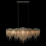 Люстра подвесная с металлическими дугами и длинными цепочками 115 см Atlantis Chain варинант исполнения - 12 | Loft Concept в Твери