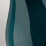 Настольная лампа с коническим дымчато-зелёным абажуром из искусственного шёлка Quintiesse варинант исполнения - 5 | Loft Concept в Твери