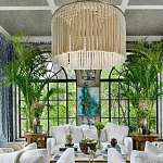 Люстра белая плетеная с кисточками Boho Tassel Chandelier варинант исполнения - 3 | Loft Concept в Твери