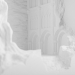 Встраиваемый в стену гипсовый светильник под покраску с эффектом разрушенной стены Antiquity Athena варинант исполнения - 6 | Loft Concept в Твери