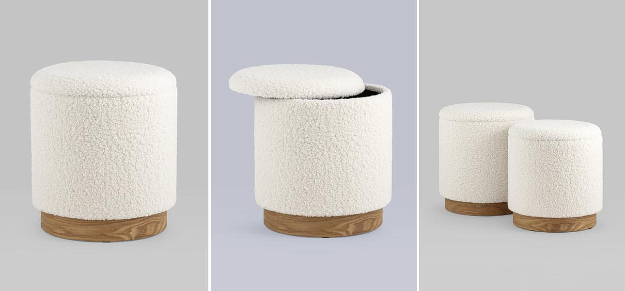 Пуф Bridie Pouf с ящиком - Loft-Concept в Твери