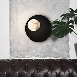 Бра с овальным основанием золотого цвета  и плафоном из алебастра Shaw Lighting варинант исполнения - 4 | Loft Concept в Твери