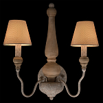 Бра с двумя конусовидными тканевыми абажурами Neighborhood варинант исполнения - 2 | Loft Concept в Твери