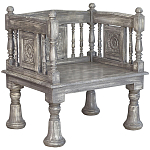 Деревянное кресло из массива манго Casco Grey Mango Chair варинант исполнения - 1 | Loft Concept в Твери