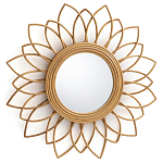 Зеркало из ротанга в форме цветка WICKER MIRROR 65  варинант исполнения - 1 | Loft Concept в Твери