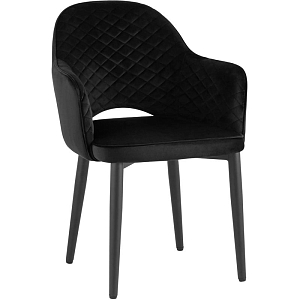 Стул SHARRON ромбы Черный Велюр