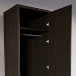 Узкий Шкаф Primo с 2 выдвижными ящиками Темный орех варинант исполнения - 6 | Loft Concept в Твери